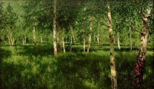 Birch Copse Isaac Levitan