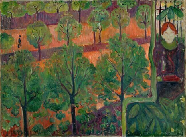 Boulevard à Paris Edvard Munch