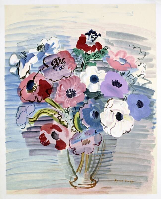 Bouquet dans un vase Raoul Dufy