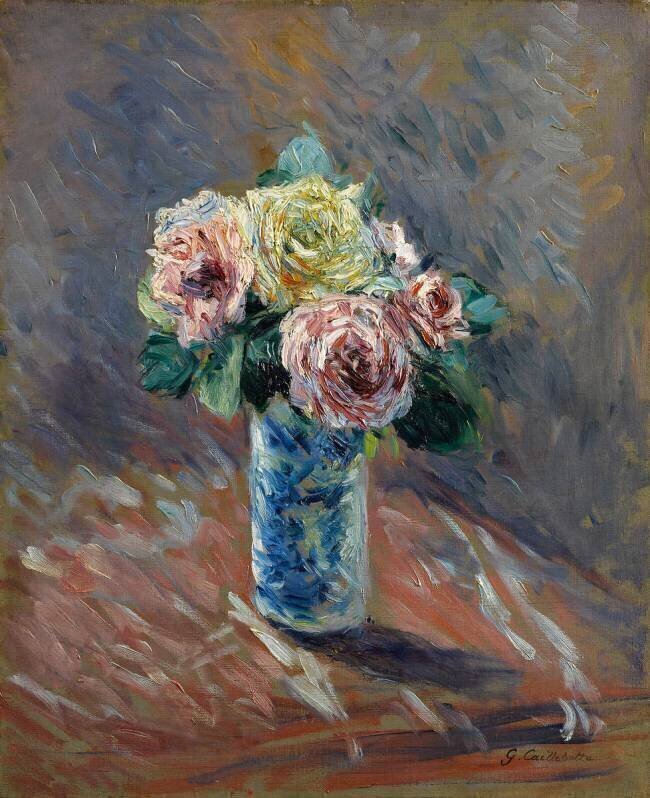 Bouquet de fleurs Gustave Caillebotte