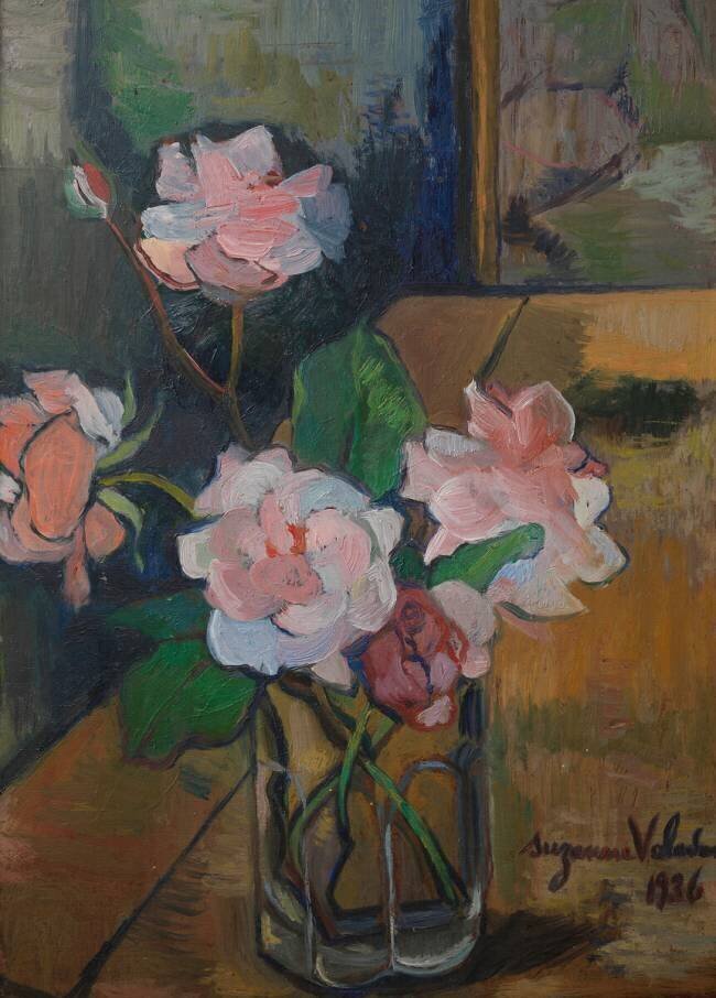 Bouquet de roses Suzanne Valadon