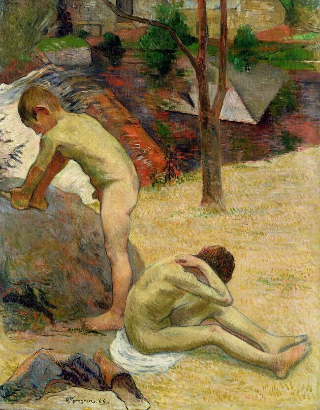 Breton Boys Bathing Paul Gauguin