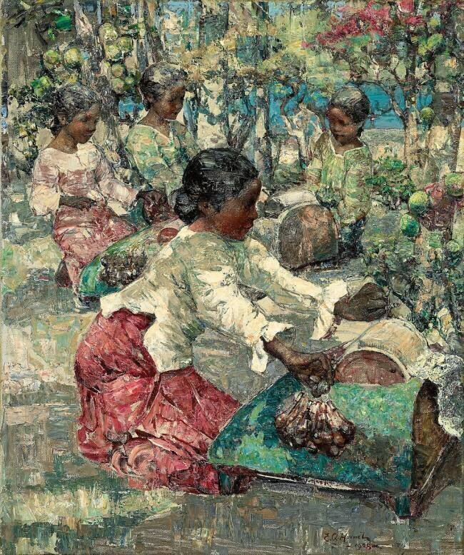 Burmese Lace Makers Edward Atkinson Hornel