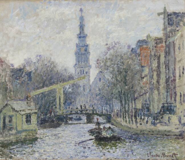 Canal à Amsterdam Claude Monet