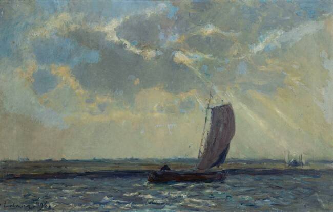 Canal en Hollande Albert Lebourg