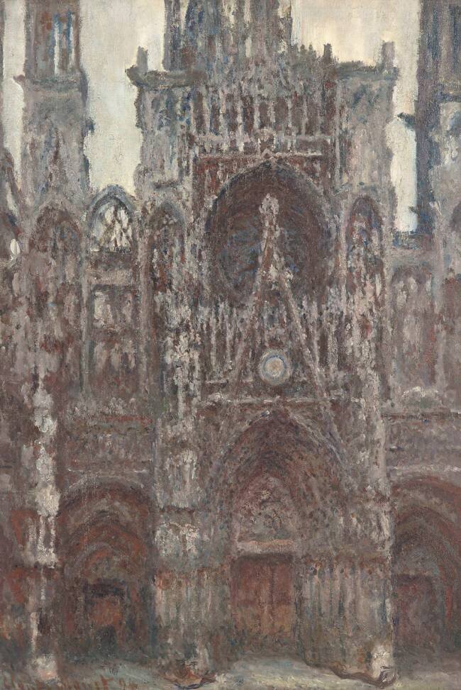 Rouen Cathedrale ,the portal, Harmony in brown Claude Monet