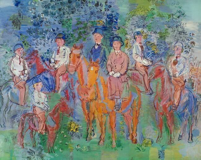 Cavaliers dans les bois Raoul Dufy