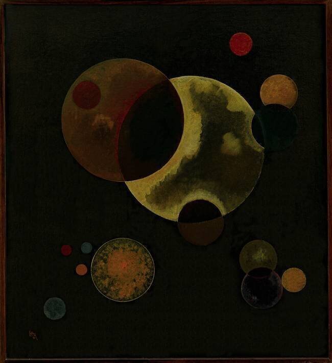 Cercles lourds Wassily Kandinsky