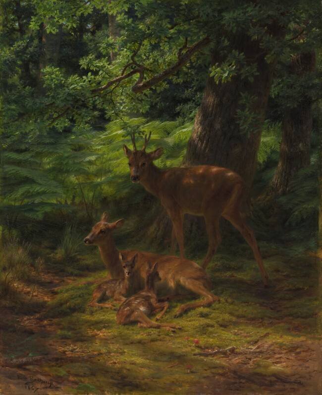Cerf en repos Rosa Bonheur