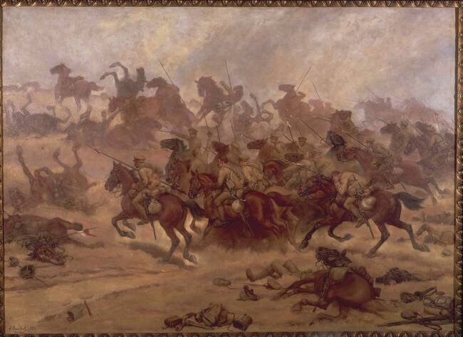 Charge de la cavalerie britannique à la bataille de Mons, le 23 août 1914 Jules Rouffet