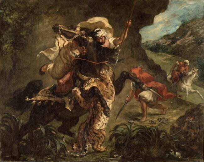 Chasse au tigre Eugène Delacroix