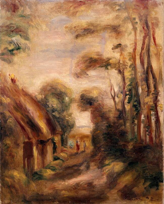 Chaumières à Berneval Auguste Renoir