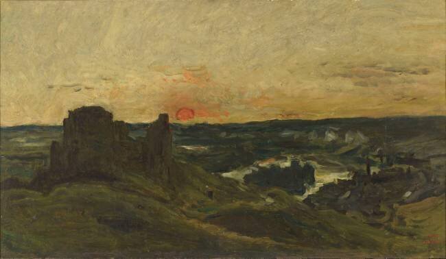 Château-Gaillard, les Andelys (Eure) Charles-François Daubigny