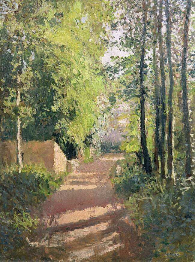 Chemin dans un Bois en Normandie Gustave Caillebotte