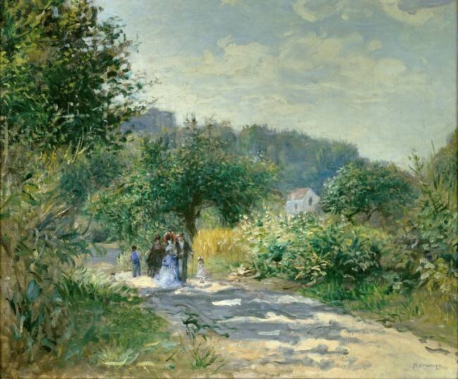 Chemin vers Louveciennes Auguste Renoir