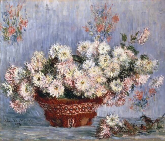 Chrysanthèmes Claude Monet