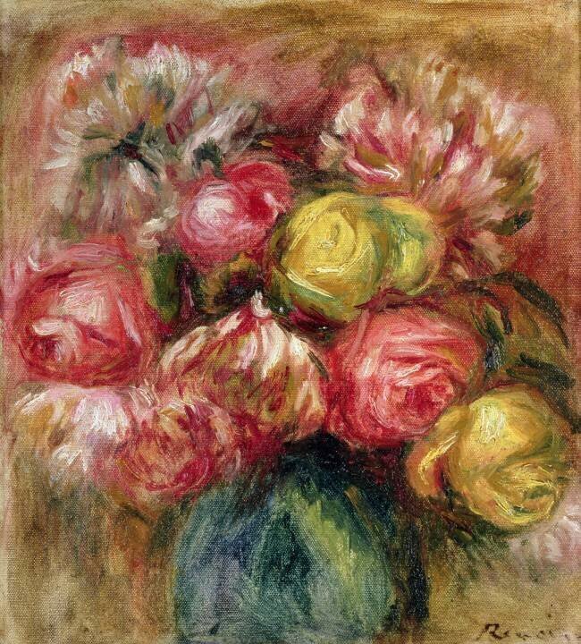Chrysanthèmes Auguste Renoir