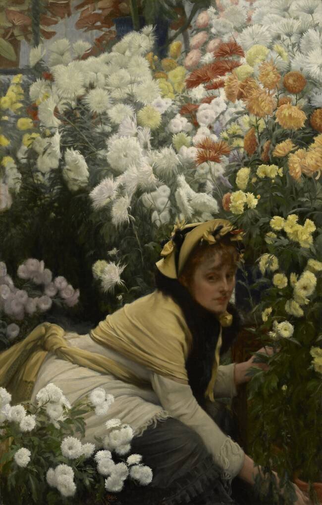 Chrysanthèmes  James Tissot