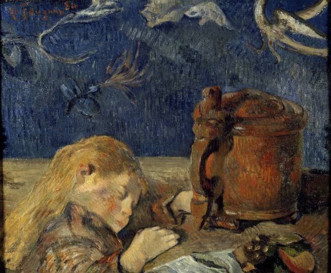 Clovis Gauguin endormi. Paul Gauguin