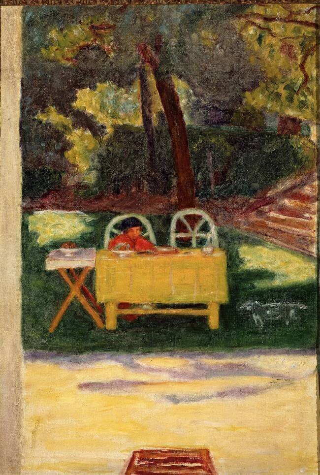 Collation de l'après-midi dans le jardin Pierre Bonnard