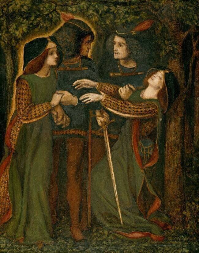How They Met Themselves Dante Gabriel Rossetti