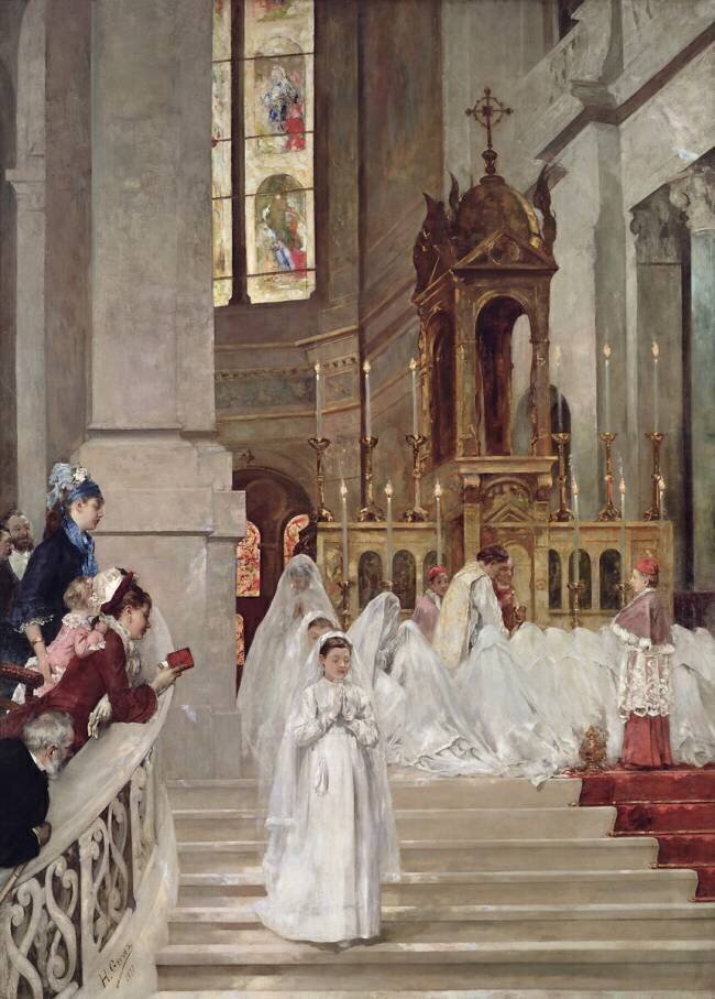 Communion à l'église de la Trinité Henri Gervex