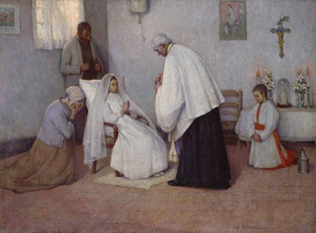 Communion in Extremis Henri Le Sidaner