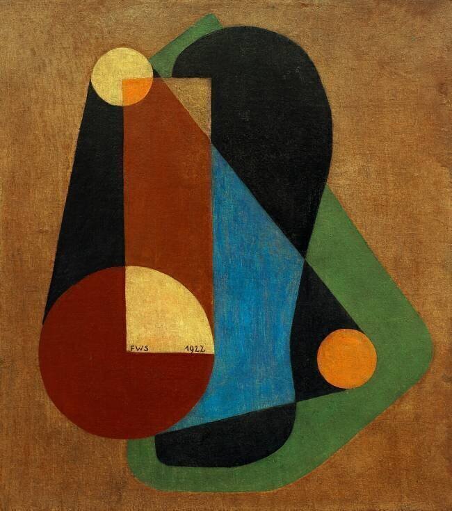 Composition abstraite Franz Wihelm Seiwert