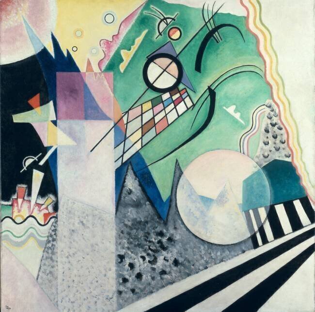 Composition verte Wassily Kandinsky