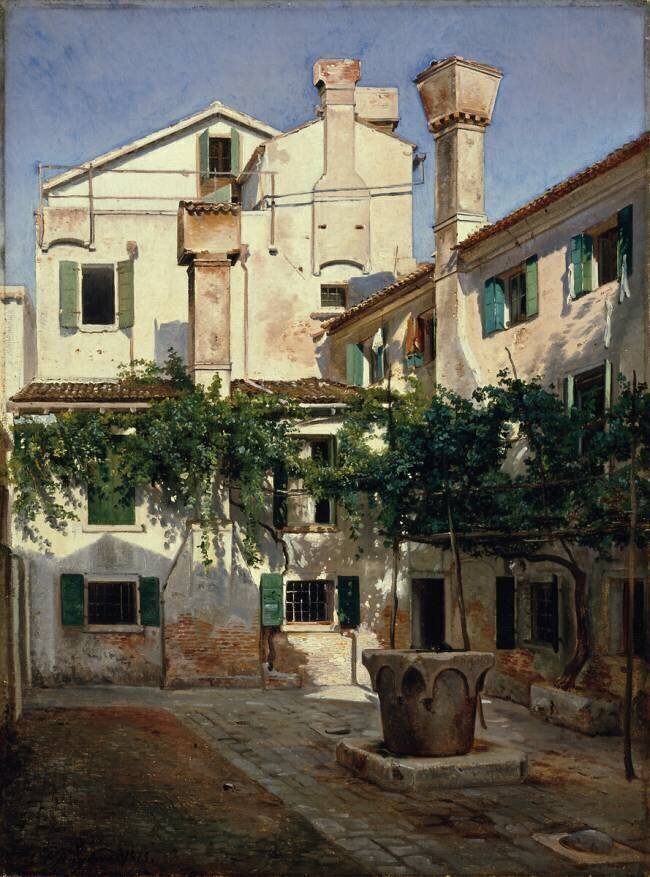 Cour italienne Carl Frederick Aagaard
