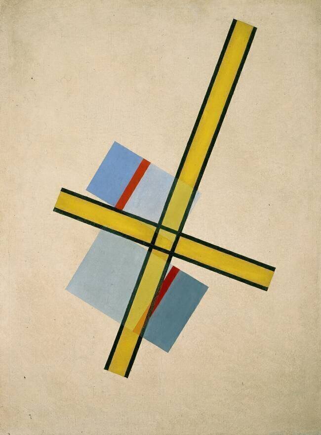 Croix jaune Laszlo Moholy-Nagy
