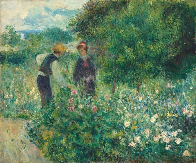 Cueillir des fleurs Auguste Renoir