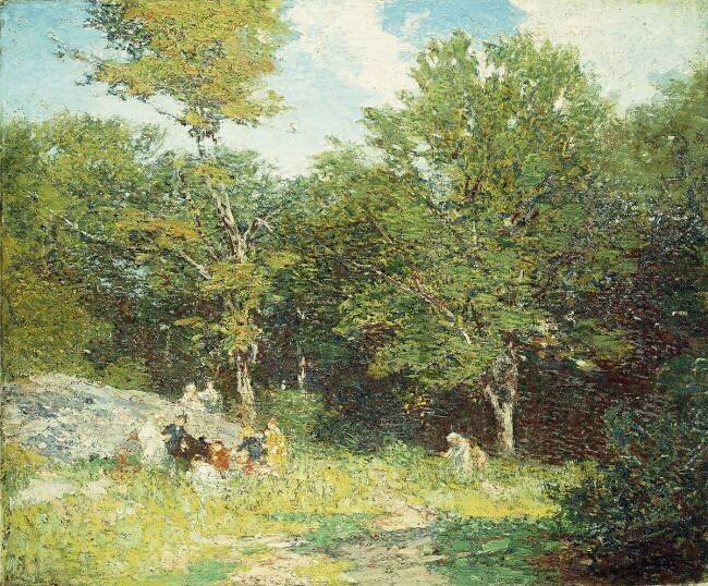 Cueillir des fleurs Edward Henry Potthast