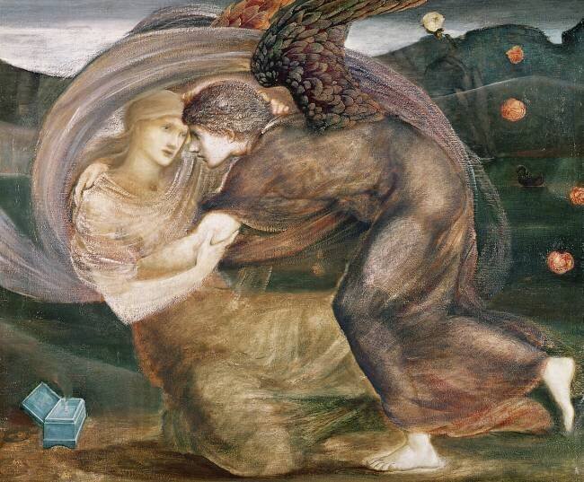 Cupid delivering Psyche Edward Burne-Jones