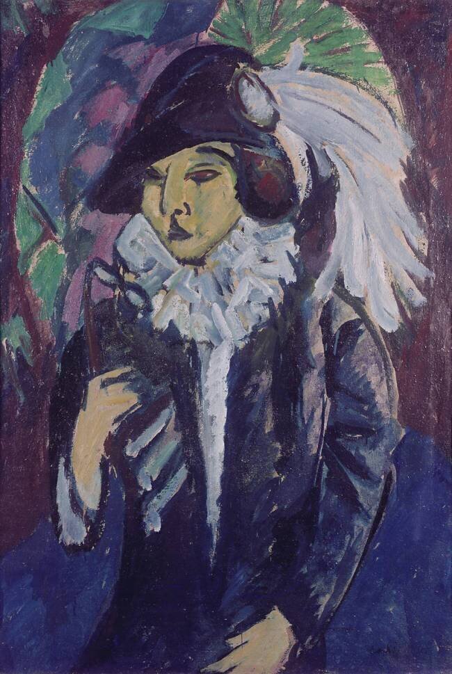 Dame dans le Parc Ernst Ludwig Kirchner