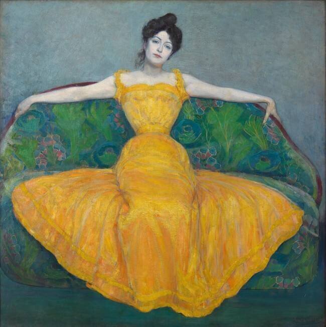 Dame en jaune Max Kurzweil