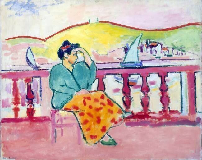 Dame sur une terrasse Henri Matisse
