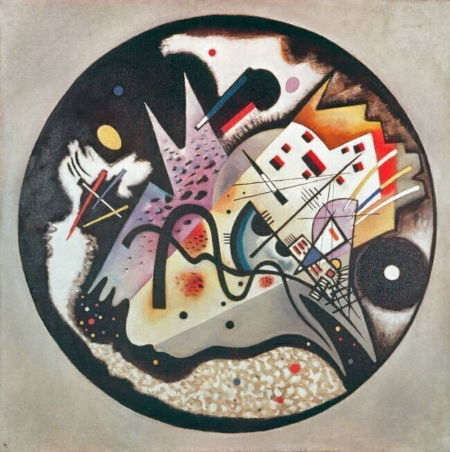 Dans le cercle noir Wassily Kandinsky