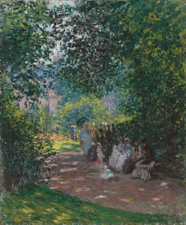 Dans le parc Monceau Claude Monet