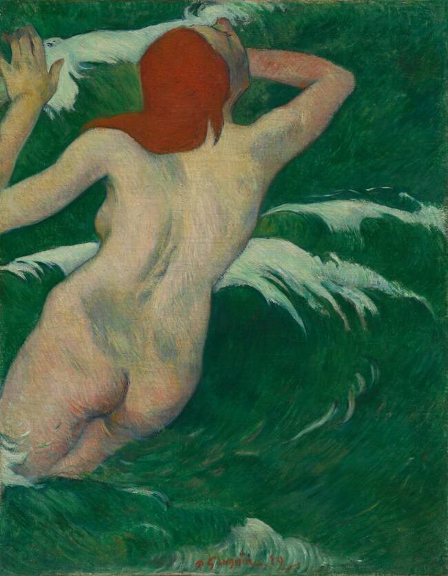 Dans les Vagues Paul Gauguin