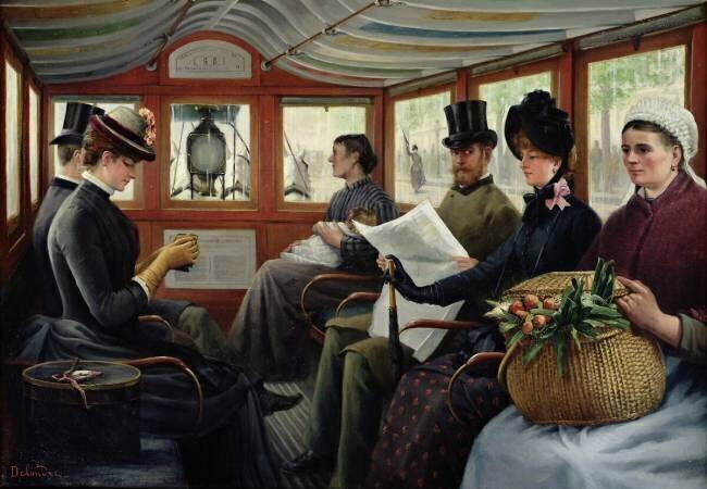 Dans l'Omnibus Maurice Delondre