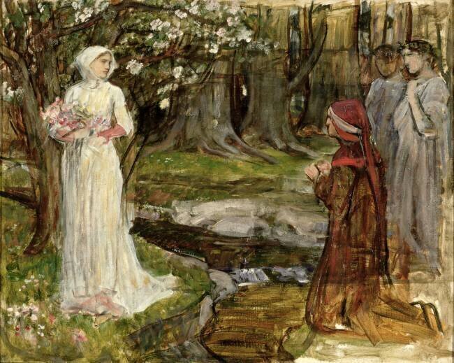 Dante et Béatrice John William Waterhouse