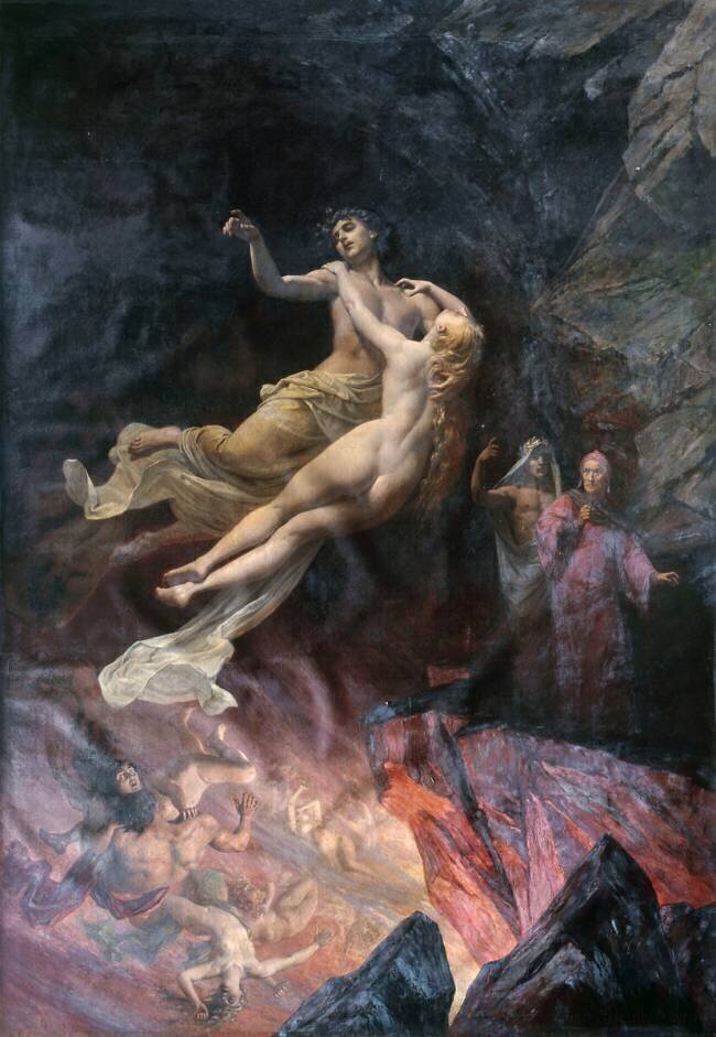 Dante et Virgile aux Enfers Eugène Deully