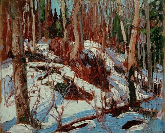 Dégel hivernal dans les bois Tom Thomson