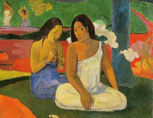 Détail d'Arearea (Joyeusetes) Paul Gauguin