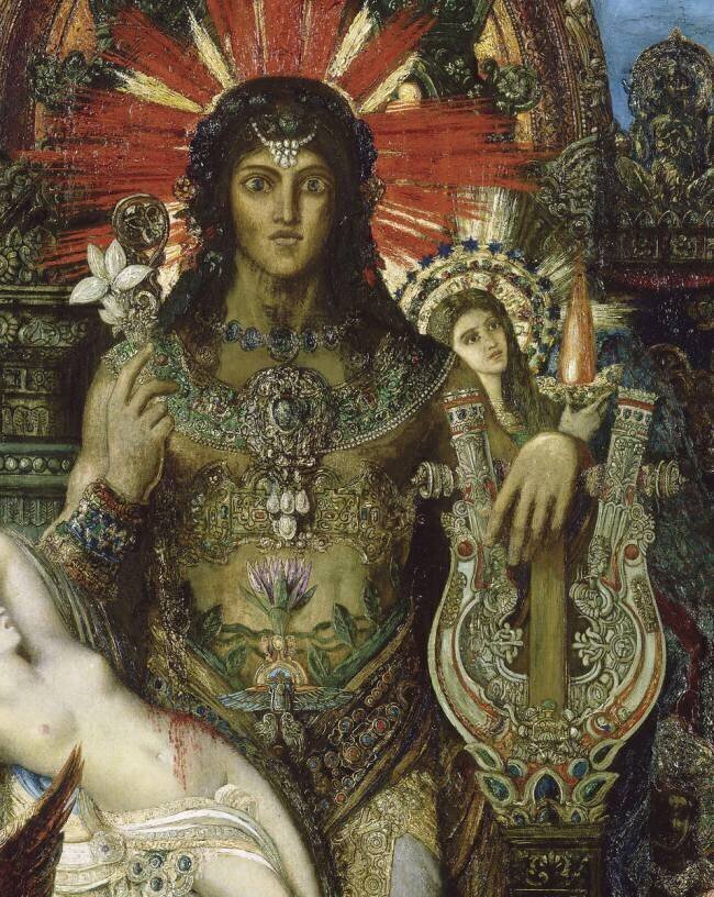Détail de Jupiter et Sémélé Gustave Moreau