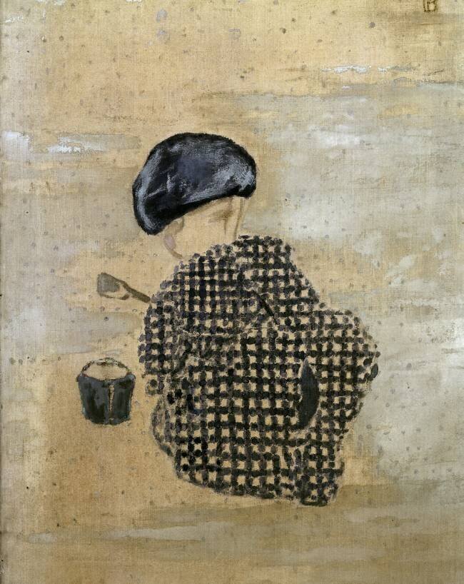 Détail L’enfant au Pâté de Sable ou L’Enfant au Seau Pierre Bonnard
