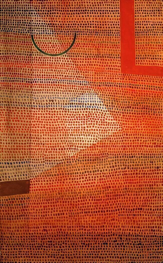 Demi-cercle contre angle Paul Klee