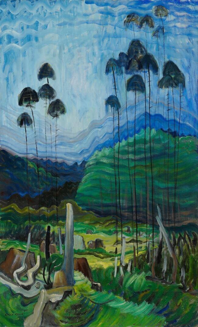 Des arbres dans le ciel Emily Carr