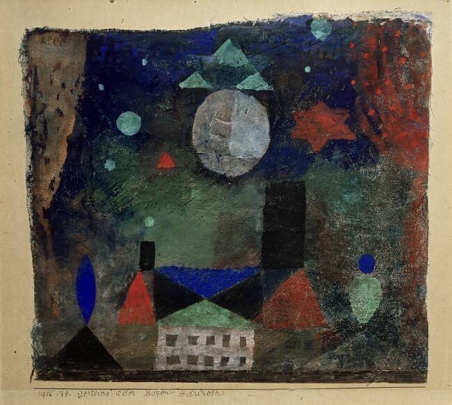 Des étoiles au-dessus des maisons mal famées Paul Klee